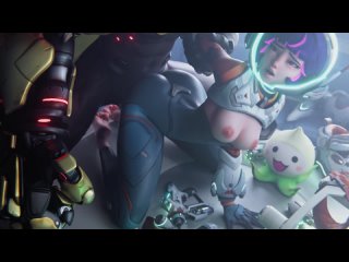juno and doomfist loop (marvel sex) by nagoonimation